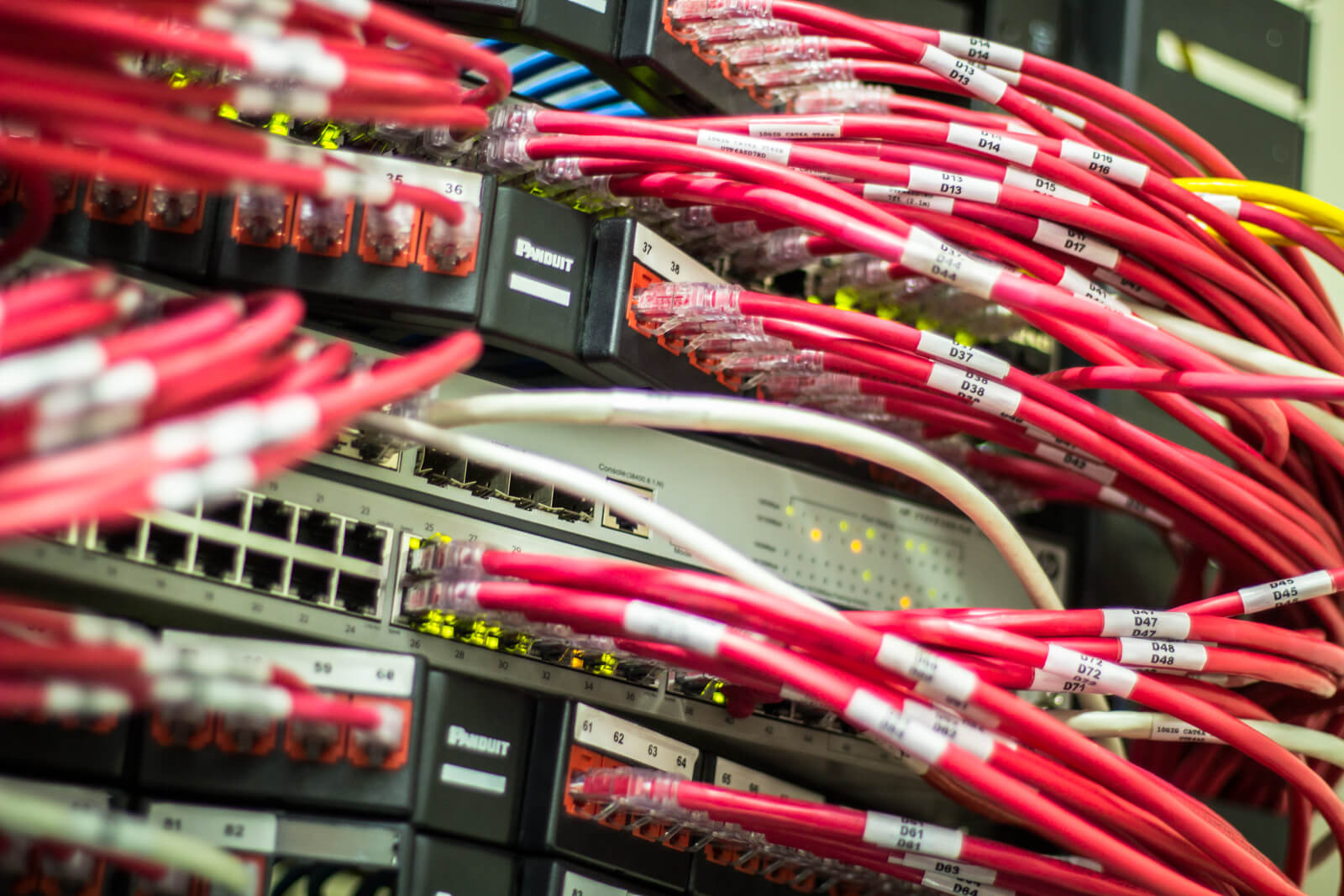 cables conectados a maquinas